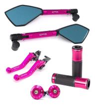 Kit Manete Peso Manopla Retrovisor Fan Titan Start Twister