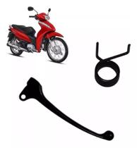 Kit Manete Preto Freio Lona (Cbs) + Mola Do Retorno-Biz110I Kit Manete Preto Freio Lona (Cbs) + Mola Do Retorno-Biz110I