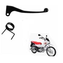 Kit Manete Preto Freio Lona (Cbs) + Mola Do Retorno-Pop 100I