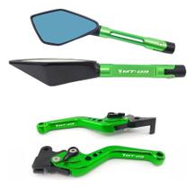 Kit Manete Retrovisor Esportivo Mt03 Mt03 Gravado A Laser