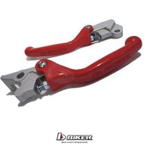 KIT Manetes Retrátil Vermelho GP-6 Tornado / XRE 300- Biker KIT Manetes Retrátil Vermelho GP-6 Tornado / XRE 300- Biker