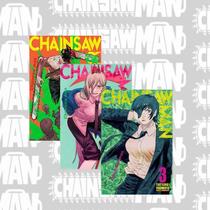 KIT: Manga Chainsaw Man Volumes 1,2 e 3 Novos e em Português