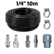 Kit Mangueira 1/4 Pt300 Para Compressor SCHULZ CHIAPERINI + Engates / Opções 10MT, 15MT,20MT ou 50MT Kit Mangueira 1/4 Pt300 Para Compressor SCHULZ CHIAPERINI + Engates / Opções 10MT, 15MT,20MT ou 50MT