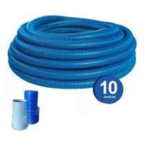 Kit Mangueira 10 Metros Com Adaptador E Ponteira P/ Piscina Kit Mangueira 10 Metros Com Adaptador E Ponteira P/ Piscina