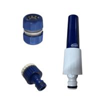 Kit Mangueira com Esguicho, Adaptador e Extensor