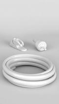 Kit Mangueira Duche com Suporte e Bico Branco Kit Mangueira Duche com Suporte e Bico Branco