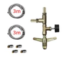 Kit Mangueira Flexíveis de aço 2m a 5m Registro Alta Pressão Tamanho:3m+3m Kit Mangueira Flexíveis de aço 2m a 5m Registro Alta Pressão Tamanho:3m+3m