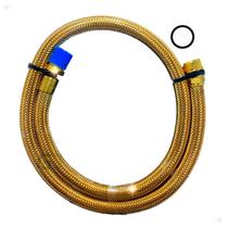 Kit mangueira flexivel gás m/f 1/2" tomback 0,300mt+anel