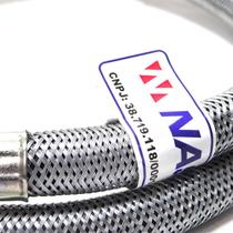 Kit Mangueira Gás 1m Blindada Para Fogão Cooktop GLP