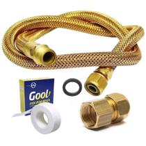 Kit Mangueira Gás 1m Tomback NBR 14177 P/ Fogão Cooktop Kit Mangueira Gás 1m Tomback NBR 14177 P/ Fogão Cooktop