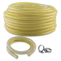 Kit Mangueira Gás De Botijão Fogão Cozinha Multiuso 4 Metros Com Abraçadeiras Rosca Sem Fim 1319