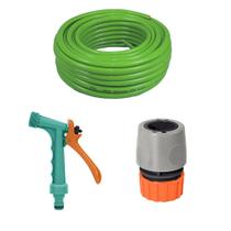 Kit Mangueira Jardim Verde 1/2 pol 30m + Esguicho Tramontina