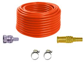 Kit Mangueira Laranja 6 Mt Com Esguicho Engate Abraçadeiras Kit Mangueira Laranja 6 Mt Com Esguicho Engate Abraçadeiras