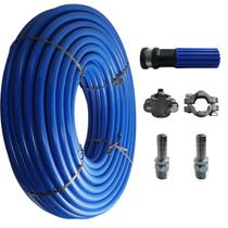 Kit Mangueira Lava Auto Alta Pressão 1000 PSI 1/2" - 40 Metros Lavagem Automotiva Profissional Limpeza de Veículos