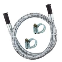 Kit Mangueira Malha De Aço 1,0 MT + Abraçadeira Kit Mangueira Malha De Aço 1,0 MT + Abraçadeira