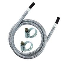 Kit Mangueira Malha De Aço 2,0 Metros + Abraçadeira Kit Mangueira Malha De Aço 2,0 Metros + Abraçadeira