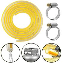 Kit Mangueira Multiuso 4 Metros PVC Reforçada com Trama de Poliéster Fixon Kit Mangueira Multiuso 4 Metros PVC Reforçada com Trama de Poliéster Fixon