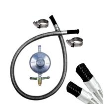 Kit Mangueira P/gas Botijao + Abraçadeiras Fogao 0,80ccm