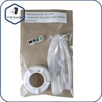 Kit mangueira para bomba eletronica e luva adaptador para galão