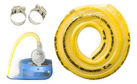Kit Mangueira Para Gás Cozinha 1,25m C/2 Abraçadeiras