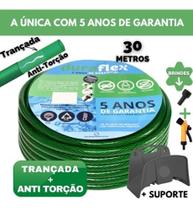 Kit Mangueira Reforçada Flex 20 Metros Tramontina ComSuporte