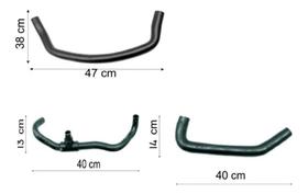 Kit Mangueira Sup/inf/resp Oleo Vw Santana Quantum 1.8 83-85