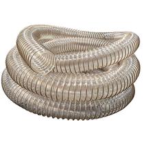 Kit Mangueira Vácuo Sucção Ar PU Transparente Cobreado 2.1/2 Polegada - 30 Metros Londribor