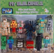 Kit manicraft com 9 personagens e aranha Kit manicraft com 9 personagens e aranha