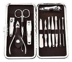 Kit Manicure 12 Peças Aço Inox Portátil Estojo Profissional Doméstico LMF-1117 Kit Manicure 12 Peças Aço Inox Portátil Estojo Profissional Doméstico LMF-1117