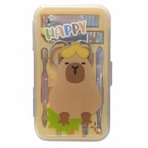 Kit Manicure 7 Peças Estojo Unha Capivara Lindo