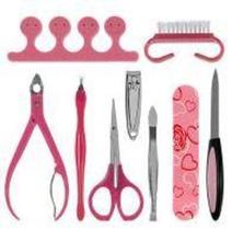 Kit Manicure 9 Peças Arte Beautiful Rosa - At Kit Manicure 9 Peças Arte Beautiful Rosa - At
