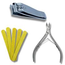 Kit Manicure Alicate Cutículas Cortador de Unhas + Mini lixa Kit Manicure Alicate Cutículas Cortador de Unhas + Mini lixa