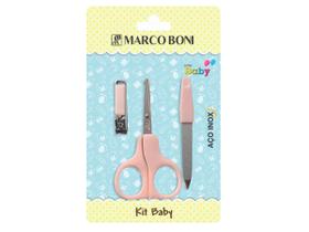 Kit Manicure Baby Tesoura, Cortador De Unha E Lixa