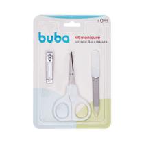 Kit Manicure Bebe Cortador Tesoura Lixa Unha Buba Branco 13612 Kit Manicure Bebe Cortador Tesoura Lixa Unha Buba Branco 13612