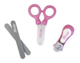 Kit Manicure Bebe Infantil Rosa Menina - Clingo Kit Manicure Bebe Infantil Rosa Menina - Clingo