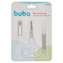 Kit Manicure Buba Cortador, Lixa e Tesoura Branco Kit Manicure Buba Cortador, Lixa e Tesoura Branco