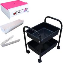 Kit Manicure Carrinho Auxiliar 2 Bdj Estufa Mini Colors