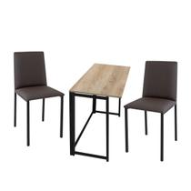 Kit manicure ciplafe dubai 1 mesa carvalho dob 2 cadeiras