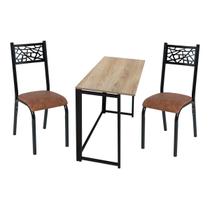 Kit manicure ciplafe jade 1 mesa carvalho dob 2 cadeiras Kit manicure ciplafe jade 1 mesa carvalho dob 2 cadeiras