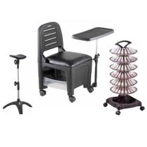 Kit Manicure Cirandinha Carrinho Tripé Profissional Dompel Kit Manicure Cirandinha Carrinho Tripé Profissional Dompel