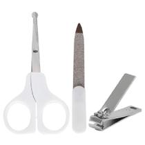 Kit Manicure com estojo bebê Lixa cortador e tesoura- Buba
