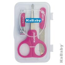 Kit Manicure Com Estojo Rosa - Kababy