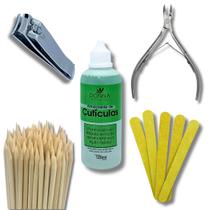 Kit Manicure Completo Amaciante Palitos Lixa Alicate Cortador Kit Manicure Completo Amaciante Palitos Lixa Alicate Cortador