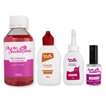 Kit Manicure Completo Removedor Secante Recuperador Óleo Arte Sedução Unhas Cutículas Manicure Kit Manicure Completo Removedor Secante Recuperador Óleo Arte Sedução Unhas Cutículas Manicure