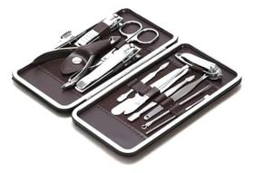 Kit Manicure e Pedicure Estojo Completo com Pinça e Tesoura