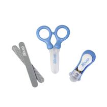Kit Manicure Infantil com Tesoura e Cortador Azul