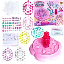 Kit Manicure Infantil Fashion Unha Mania com Adesivos