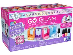 Kit Manicure Infantil Go Glam U-nique Refil Pack - Sunny Brinquedos 8 Peças