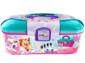 Kit Manicure Infantil Maleta de Beleza Decore Suas Unhas Fun 11 Peças