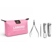 Kit Manicure Lanossi com Alicate Cutícula + 2 Cortadores de Unha + Necessaire Beauty & Care Kit Manicure Lanossi com Alicate Cutícula + 2 Cortadores de Unha + Necessaire Beauty & Care